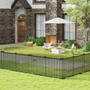 2 Piece 80 x 51 Inch Vinyl Picket Fence for Garden by LJGDeals
