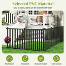 2 Piece 80 x 51 Inch Vinyl Picket Fence for Garden by LJGDeals