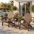 18-Inch Adirondack Side Table Set of 2 for Patio by LJGDeals