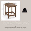 18-Inch Adirondack Side Table Set of 2 for Patio by LJGDeals