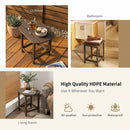 18-Inch Adirondack Side Table Set of 2 for Patio by LJGDeals