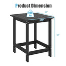 18-Inch Adirondack Side Table Set of 2 for Patio by DirectDeals