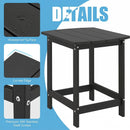 18-Inch Adirondack Side Table Set of 2 for Patio by LJGDeals
