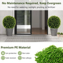 2 Pieces 18/22 Inches Indoor Outdoor Faux Decorative Balls for Patio Garden Front Door Balcony and Backyard by DirectDeals