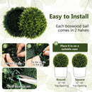 2 Pieces 18/22 Inches Indoor Outdoor Faux Decorative Balls for Patio Garden Front Door Balcony and Backyard by DirectDeals