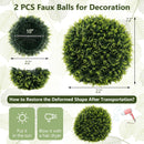 2 Pieces 18/22 Inches Indoor Outdoor Faux Decorative Balls for Patio Garden Front Door Balcony and Backyard by DirectDeals