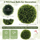 2 Pieces 18/22 Inches Indoor Outdoor Faux Decorative Balls for Patio Garden Front Door Balcony and Backyard by LJGDeals