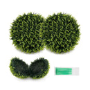 2 Pieces 18/22 Inches Indoor Outdoor Faux Decorative Balls for Patio Garden Front Door Balcony and Backyard by DirectDeals