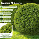 2 Pieces 20 Inches Artificial Sun-Protective Topiary Spheres for Patio Garden Front Door Balcony Backyard-M by LJGDeals