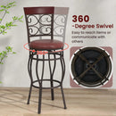Set of 2 30 Inch Bar Stool with Backrest and Footrest by LJGDeals