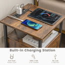1/2 Pieces 3-Tier Nightstand with Charging Station and Drawer by DirectDeals