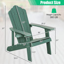 Adirondack Chair Set - Adult & Kids Pair for Patio
