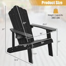Adirondack Chair Set - Adult & Kids Pair for Patio
