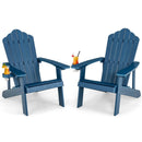 Adirondack Chair Set - Adult & Kids Pair for Patio by LJGDeals