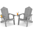 Adirondack Chair Set - Adult & Kids Pair for Patio by DirectDeals