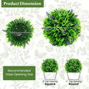 2 Pieces Artificial Lavender Topiary Balls with Flowers by LJGDeals