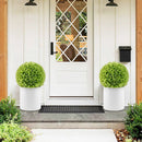 2 Pieces Artificial Plant Topiary Balls Faux Boxwood Decorative Balls by LJGDeals