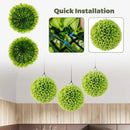 2 Pieces Artificial Plant Topiary Balls Faux Boxwood Decorative Balls by LJGDeals