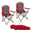 Folding Camping Chairs for Adults with Cup Holders (2-Pack) by LJGDeals
