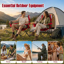 Folding Camping Chairs for Adults with Cup Holders (2-Pack) by LJGDeals