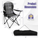Folding Camping Chairs for Adults with Cup Holders (2-Pack) by DirectDeals