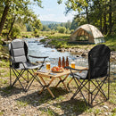 Folding Camping Chairs for Adults with Cup Holders (2-Pack) by LJGDeals