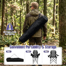 Folding Camping Chairs for Adults with Cup Holders (2-Pack) by LJGDeals