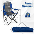 Folding Camping Chairs for Adults with Cup Holders (2-Pack) by LJGDeals