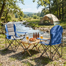 Folding Camping Chairs for Adults with Cup Holders (2-Pack) by LJGDeals