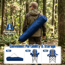 Folding Camping Chairs for Adults with Cup Holders (2-Pack) by LJGDeals