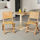 2 Pieces Folding Patio Chairs with Inclined Backrest by LJGDeals