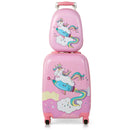 2 Pieces 18 Inch Kids Luggage Set with 12 Inch Backpack by LJGDeals