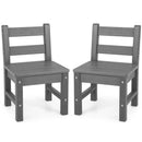 2 Pieces Kids Learning Chair set with Backrest by LJGDeals