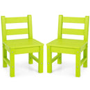 2 Pieces Kids Learning Chair set with Backrest by LJGDeals
