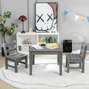 2 Pieces Kids Learning Chair set with Backrest by LJGDeals