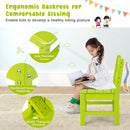 2 Pieces Kids Learning Chair set with Backrest by LJGDeals