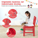 2 Pieces Kids Learning Chair set with Backrest by LJGDeals
