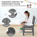 2 Pieces Kids Learning Chair set with Backrest by LJGDeals