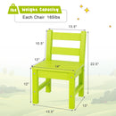 2 Pieces Kids Learning Chair set with Backrest