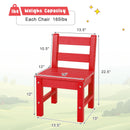2 Pieces Kids Learning Chair set with Backrest