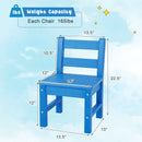 2 Pieces Kids Learning Chair set with Backrest by LJGDeals