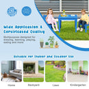 2 Pieces Kids Learning Chair set with Backrest by LJGDeals