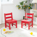 2 Pieces Kids Learning Chair set with Backrest by LJGDeals