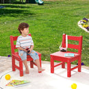 2 Pieces Kids Learning Chair set with Backrest by LJGDeals