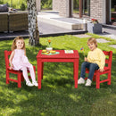 2 Pieces Kids Learning Chair set with Backrest by LJGDeals