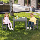 2 Pieces Kids Learning Chair set with Backrest by LJGDeals