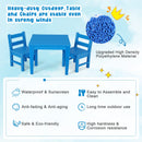 2 Pieces Kids Learning Chair set with Backrest