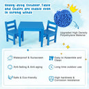 2 Pieces Kids Learning Chair set with Backrest by LJGDeals