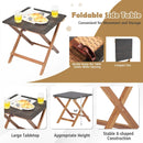 Patio Chaise Lounge and Table Set with 4-Level Adjustable Backrest by LJGDeals