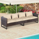 2 Pieces Patio Furniture Sofa Set with Cushions and Sofa Clips by LJGDeals